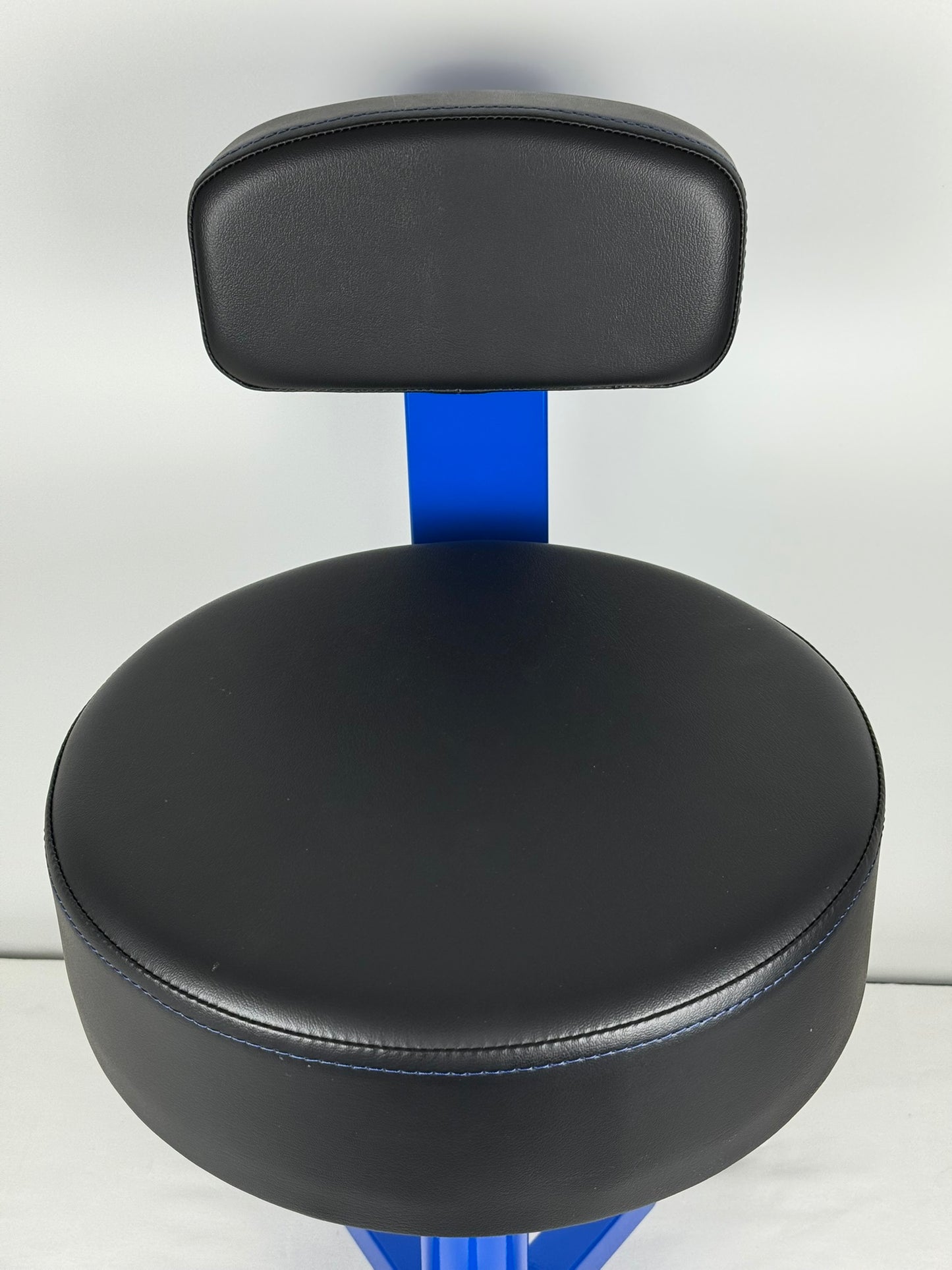 Heavy-Duty Blue Work Stool - Made in USA | For Medical, Automotive & Industrial Use