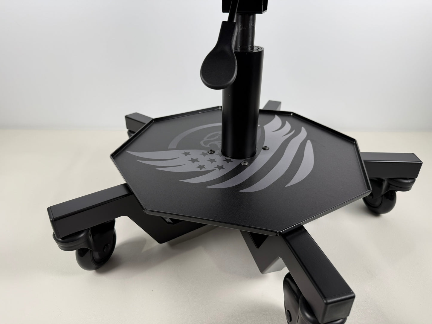 BLACKOUT Heavy-Duty Black Work Stool - Made in USA | For Medical, Automotive & Industrial Use